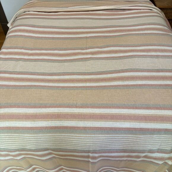 Cannon Other - Vintage Cannon Twin Size Coverlet Retro Striped Bedspread 70’s Earth Tones